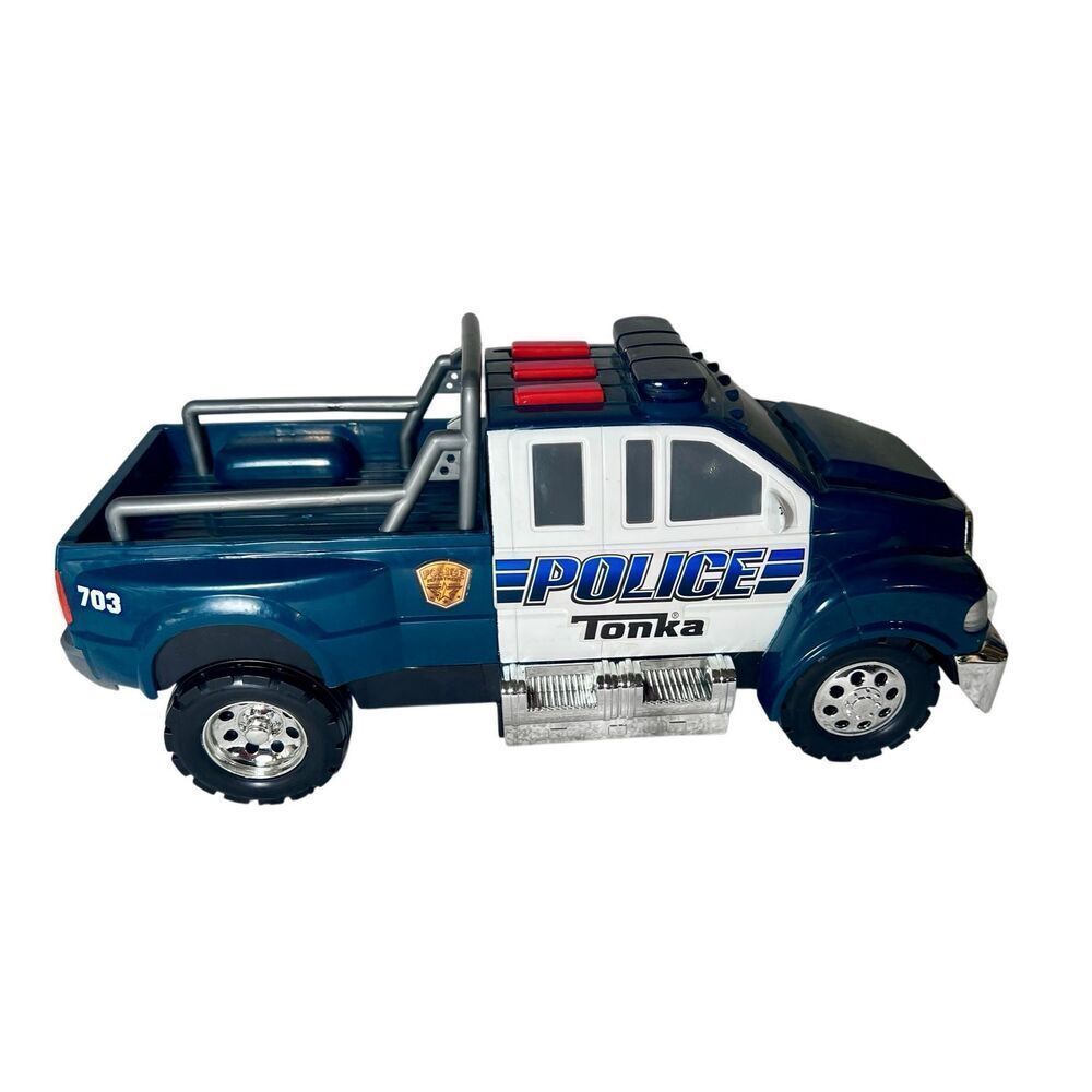 Tonka Rescue Force Police Pickup Truck Tested Works